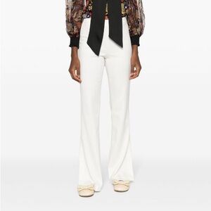 alice + olivia Lara satin-twill trousers